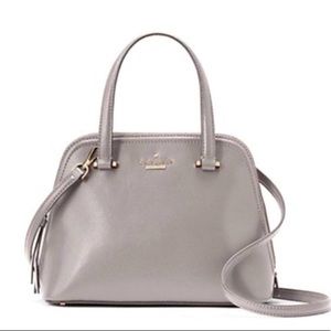 Kate Spade Patterson Street Gray Medium Satchel NWOT